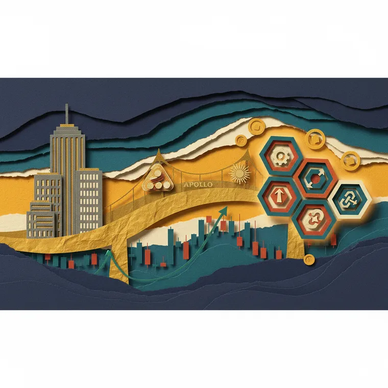 기관 투자자 디파이 시장 진입을 상징하는 전통 금융과 웹3 금융의 연결 다리 페이퍼컷 일러스트레이션