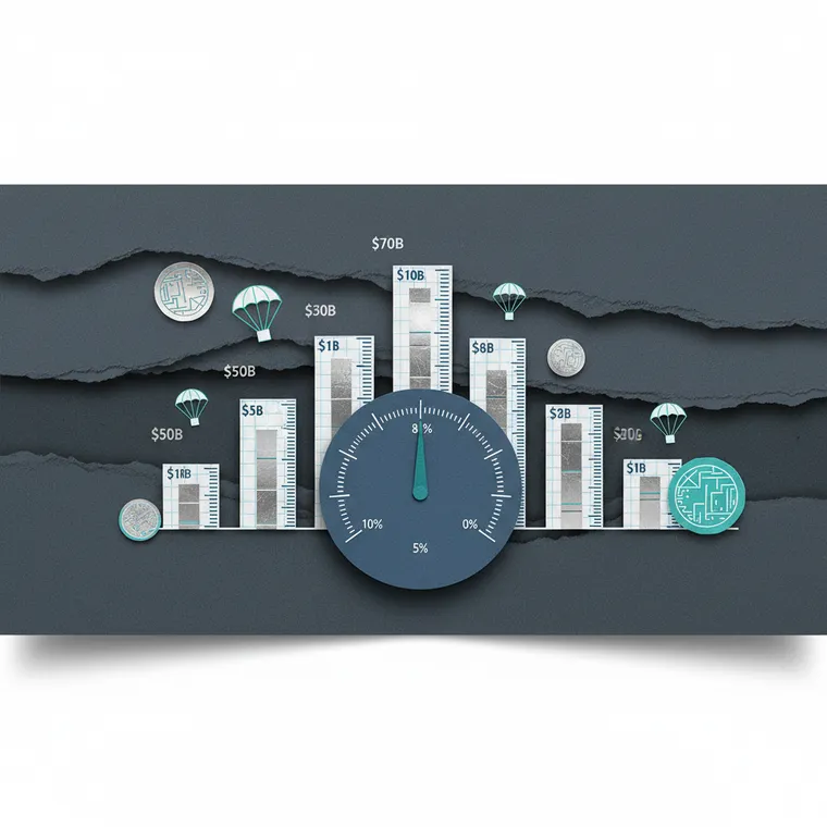 DeFi TVL 프로토콜 순위와 스테이킹 수익률 에어드랍 분석 페이퍼컷 콜라주 일러스트레이션