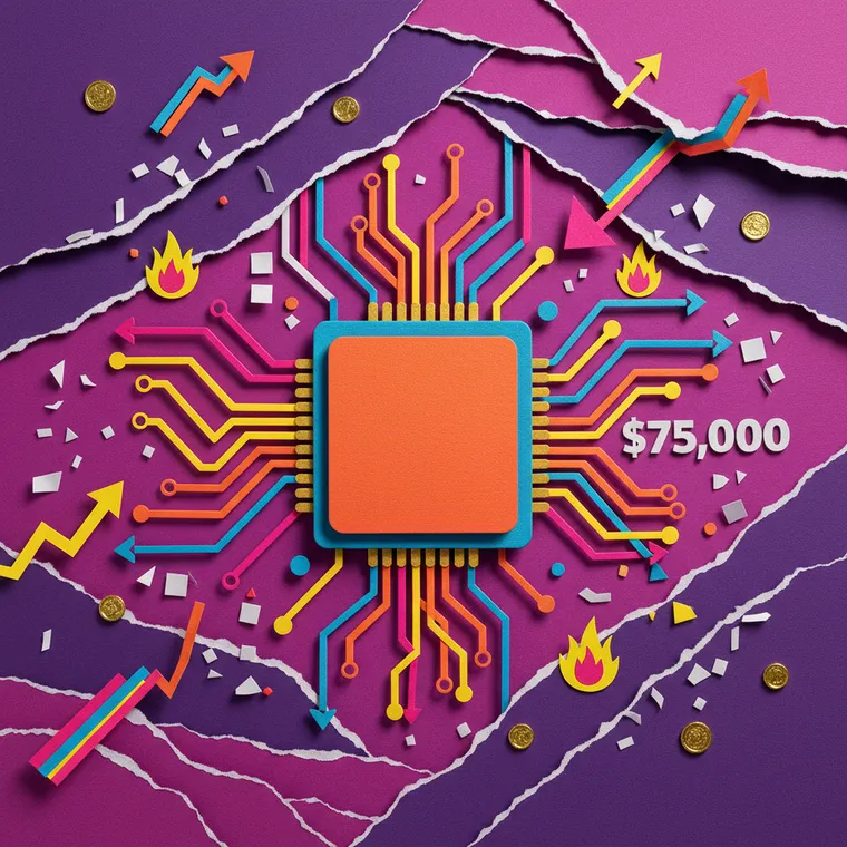 아카시 네트워크 AKT AI 컴퓨팅 토큰 소각 메커니즘 급등 페이퍼컷 콜라주 일러스트레이션