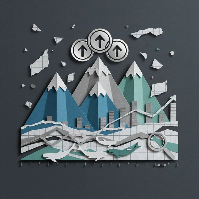 L1 알트코인 이더리움 솔라나 아발란체 심층 분석을 나타내는 페이퍼컷 콜라주 일러스트