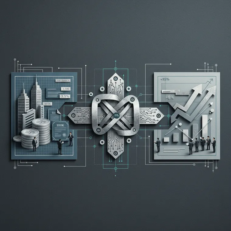 2026년 크립토 3대 메가 내러티브 RWA 토큰화, AI 크립토, 탈중앙 파생상품 섹터 비교 일러스트레이션