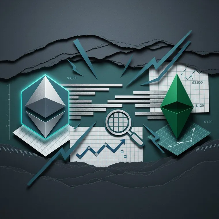 솔라나 vs 이더리움 2026 속도 수수료 TVL 생태계 비교 분석 페이퍼컷 일러스트레이션