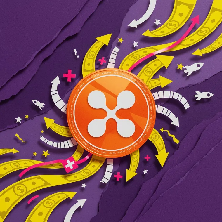 XRP ETP 주간 유입 1억 2천만 달러 스위스 기관 투자자 급증 페이퍼컷 콜라주 일러스트레이션