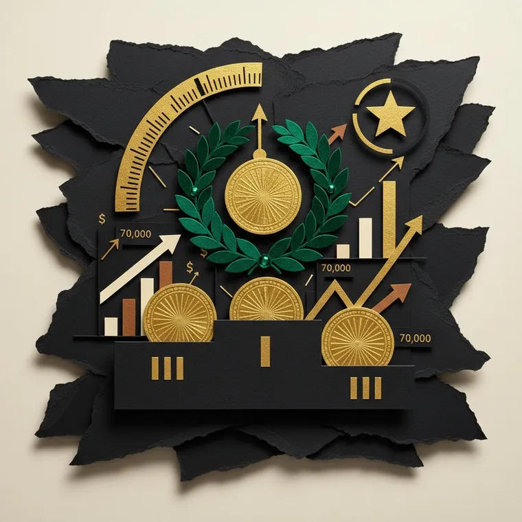 2026년 4월 극단적 공포장 추천 코인 TOP 5 페이퍼컷 콜라주 일러스트 ETH SOL XRP BLUR BTC 암호화폐 투자