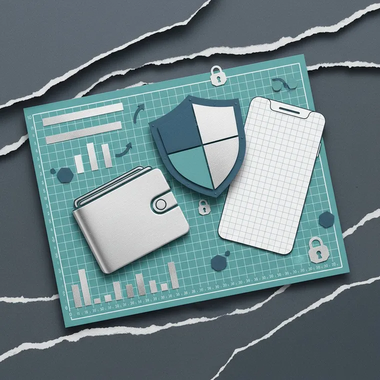 암호화폐 지갑 비교 콜드 월렛 하드웨어 핫 월렛 소프트웨어 2026 보안 가이드 페이퍼컷 일러스트레이션